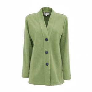 Julia Allert Green Button-Front Cardigan Sweater